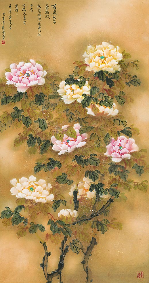 ART-310-吳碧雪-牡丹-140x74.5cm