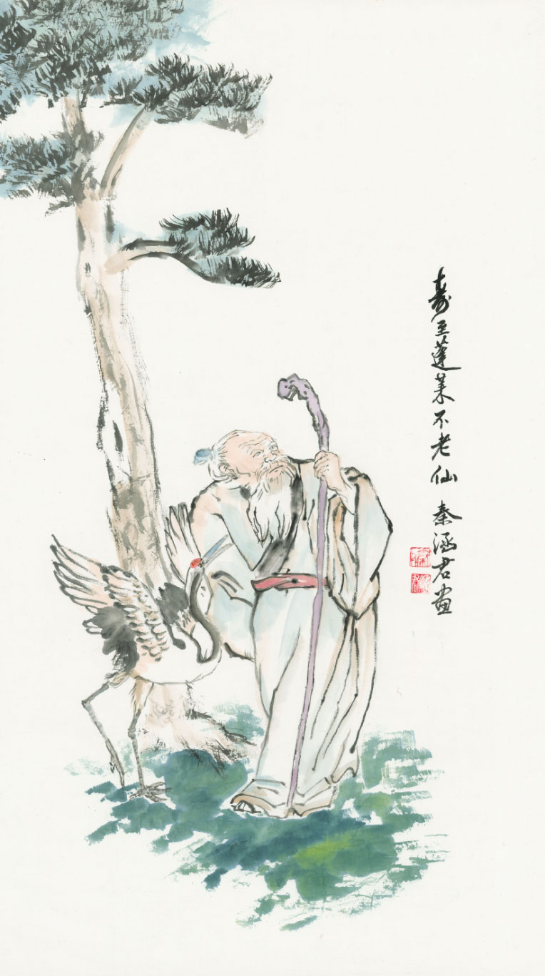 ART-047-秦涵君-蓬萊不老仙-105x60cm