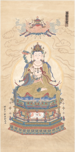 ART-115-鄭雅齡-普賢菩薩-130x65cm