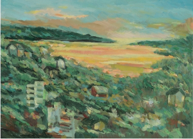 ART-042-江憲正-黃昏的出海口-30F-2021