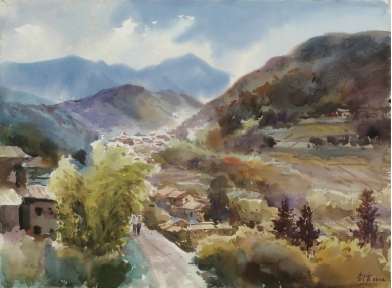 ART-162-劉雲-秋之旅-56x76cm-2018