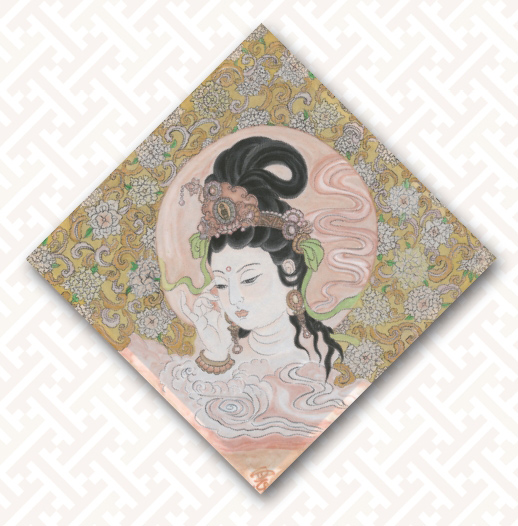 ART-094-李銘雲-思惟菩薩-不織布-50x50cm