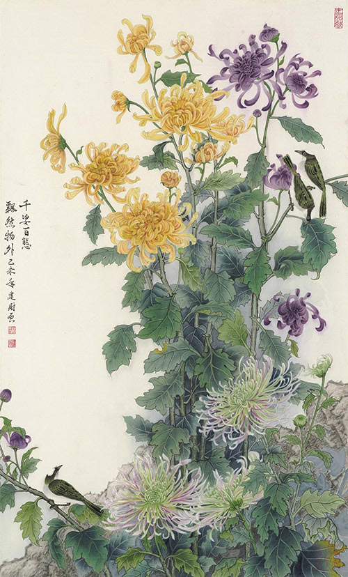 image-中華工-09-莊建財-千姿百態飄然物外-89.5x54cm
