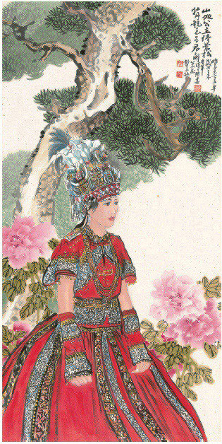 image-167-作品-陳又瑄-公主倚蒼松-138x68cm